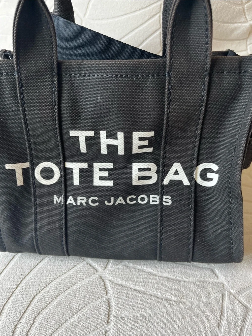 Marc Jacobs Black Canvas 'The Tote Bag' Small Tote